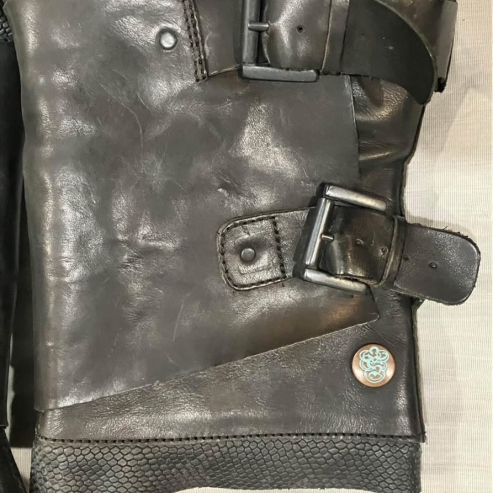 Women’s size 39 “Grotesque Shoes”, handsown Italian soft calf leather boots - Picture 3 of 13